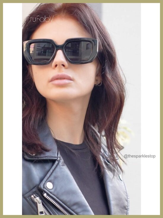 Oversized Square Sunglasses Women Men Retro Chunky Frame UV400 main image 4